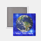 Aimant La Terre dans l'aimant spatial (Recto/Verso)