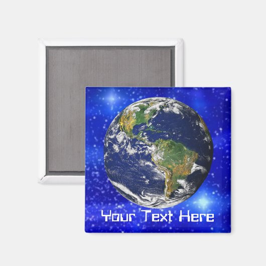 Aimant La Terre dans l'aimant spatial (Recto/Verso)