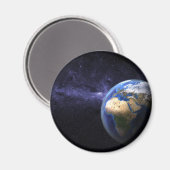 Aimant La Terre dans l'espace (Recto/Verso)