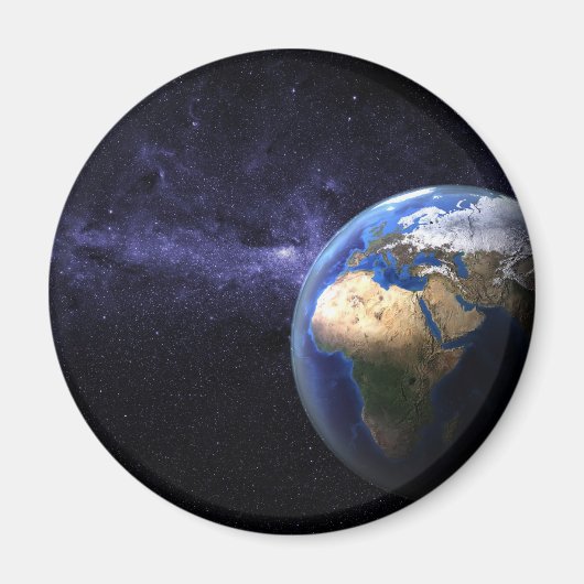 Aimant La Terre dans l'espace (Devant)