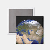 Aimant La Terre de la prochaine génération de marbre bleu (Recto/Verso)