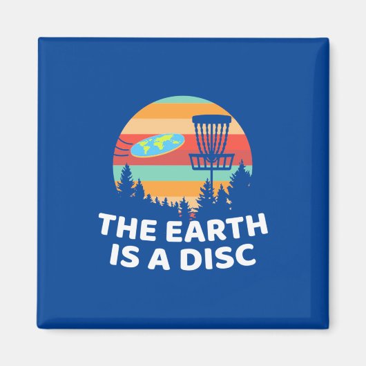 Aimant La Terre Est Un Disque Golf (Devant)