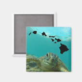 Aimant La tortue de Hanauma Bay Oahu Hawaii (Recto/Verso)