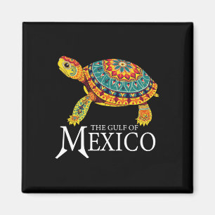 Aimant La Tortue De Mer Graphique Golfe Du Mexique N'Oubl