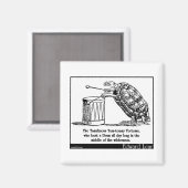 Aimant La tortue tumultueuse Tom-tommy (Recto/Verso)