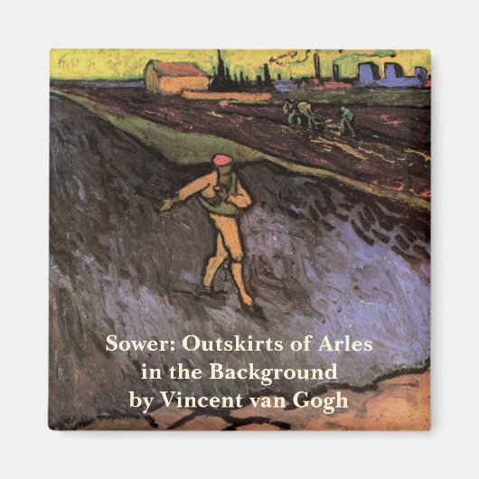 Aimant La Tour : périphérie d'Arles par Vincent van Gogh (Devant)