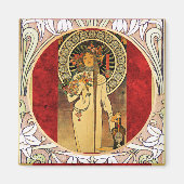 Aimant La trappistine par Alphonse Mucha (Devant)