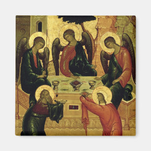 Aimant La trinité sainte, école de Novgorod, XVème si