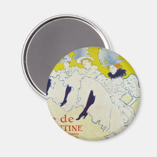 Aimant La Troupe de Mlle Eglantine par Toulouse Lautrec (Recto/Verso)