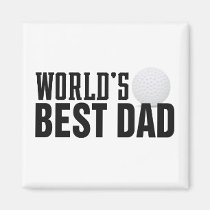 Aimant La Typographie du meilleur papa du monde Golf   Ma