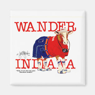Aimant La vache de l'Indiana d'errer