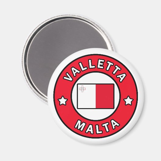Aimant La Valette Malte (Recto/Verso)