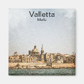 Aimant La Valette Malte Méditerranée (Devant)