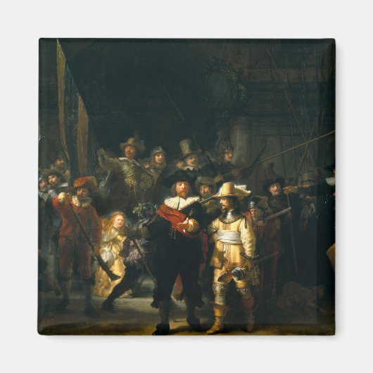 Aimant La Veille de la nuit - Rembrandt (Devant)
