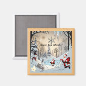 Aimant "La veille enchantée de l'hiver" (Recto/Verso)