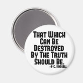 Aimant La vérité fait mal (Recto/Verso)