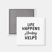 Aimant La vie arrive Hockey aide _5 (Recto/Verso)