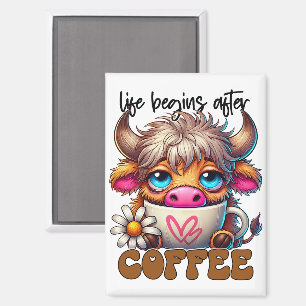 Aimant La vie commence après le café
