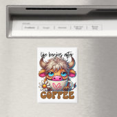 Aimant La vie commence après le café  (In Situ (Lave-vaisselle))