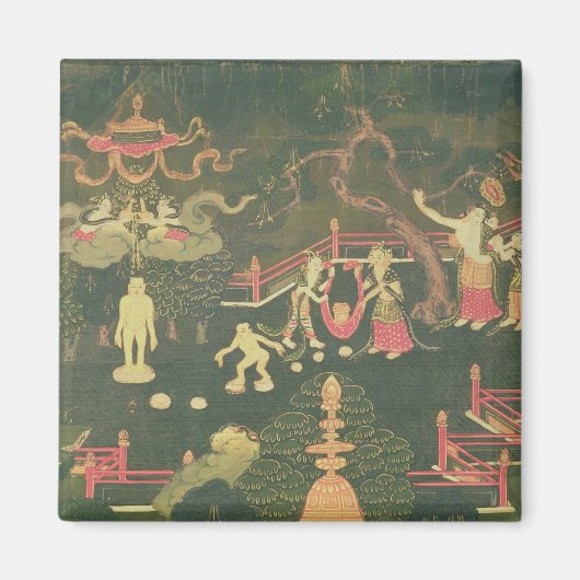 Aimant La vie de Bouddha Shakyamuni (Devant)