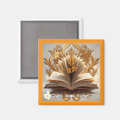 Aimant "La vie de livres" (Recto/Verso)