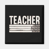 Aimant La vie d'enseignant rentrée scolaire (Devant)