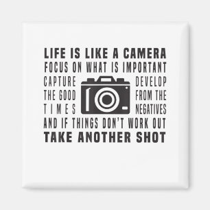 Aimant La Vie Du Photographe Est Comme Une Caméra Photogr