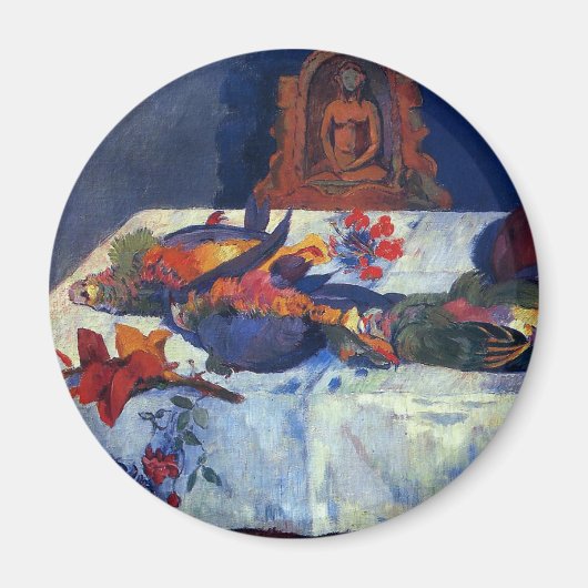 Aimant 'La vie encore avec les perroquets' - Paul Gauguin (Devant)