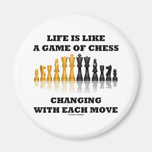 Aimant La Vie Est Comme Un Jeu D'Échecs (Attitude D'Échec (Devant)