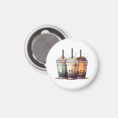 Aimant La vie est courte, buvez le boba (Recto/Verso)