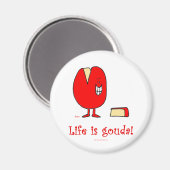 Aimant la vie est gouda good cheese (Recto/Verso)