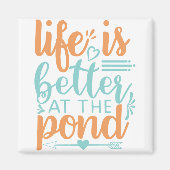 Aimant la vie est meilleure à l'étang (Devant)