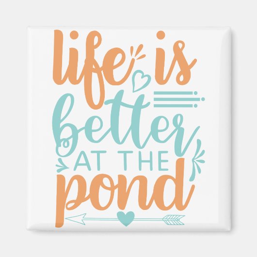 Aimant la vie est meilleure à l'étang (Devant)