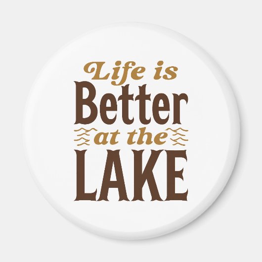 Aimant La vie est meilleure au lac (Devant)