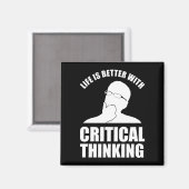 Aimant La Vie Est Meilleure Avec La Pensée Critique (Recto/Verso)