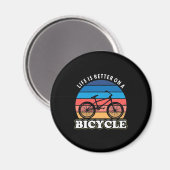 Aimant La Vie Est Mieux À Vélo (Recto/Verso)