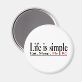 Aimant La vie est simple (Recto/Verso)