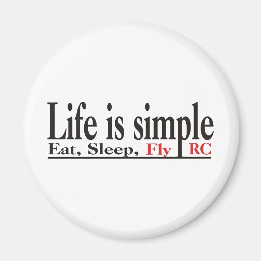 Aimant La vie est simple (Devant)