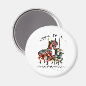 Aimant La Vie Est Un Joyeux Parcours (Recto/Verso)