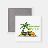 Aimant La vie est une aventure alors RV It (Recto/Verso)