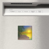 Aimant La vie est une plage ensoleillée (In Situ (Lave-vaisselle))