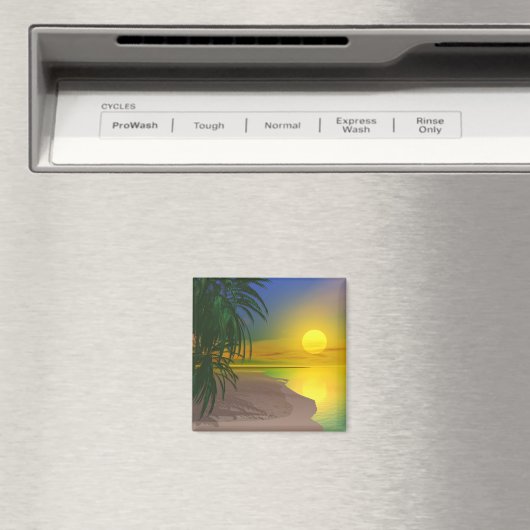 Aimant La vie est une plage ensoleillée (In Situ (Lave-vaisselle))