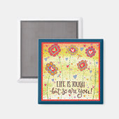 Aimant La vie florale est un puissant stimulant (Recto/Verso)