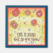 Aimant La vie florale est un puissant stimulant (Devant)