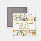 Aimant La vie inspirée n'est pas parfaite mais merveilleu (Recto/Verso)