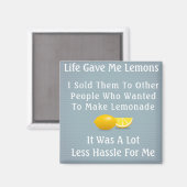 Aimant La vie m'a donné des citrons (Recto/Verso)