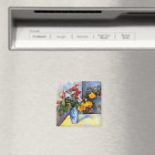 Aimant La vie morte avec des fleurs dans un Vase, Paul Ce (In Situ (Lave-vaisselle))