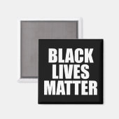 Aimant La vie noire importe (Recto/Verso)