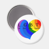 Aimant La vie s'améliore avec la fierté LGBT (Recto/Verso)