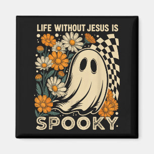 Aimant La vie sans Jésus est Soky Floral Christian Hallow